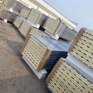 Panneau composite sandwich en polyuréthane (PU) et polystyrène, panneau mural et de toiture isolé thermiquement, bonne <span class=keywords><strong>isolation</strong></span> pour les bâtiments de bureaux - Product Image 2