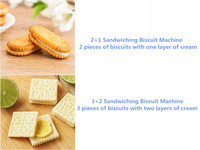 Skywin Machine à biscuits à la crème à grande vitesse Machine à biscuits à la crème à sandwich Connecter à la machine à emballer les biscuits