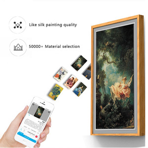 Cadre <span class=keywords><strong>photo</strong></span> numérique électronique NFT fabriqué en Chine, matériau en bois, montable au mur avec support vidéo et <span class=keywords><strong>photo</strong></span> d'écran d'<span class=keywords><strong>art</strong></span> sexuel WiFi - Product Image 3