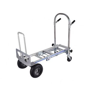 Seyahat alışveriş ofis kullanımı için OEM siyah katlanır el kamyon ve <span class=keywords><strong>Dolly</strong></span> 220lb kapasiteli teleskopik kolu arabası - Product Image 3