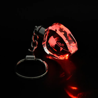 Vente en gros de porte-clés en cristal 3D personnalisés avec logo, écologiques, imprimés UV, emballage en boîte cadeau - Cadeaux promotionnels souvenirs