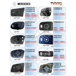 TVYVIKJ Lentille en verre de rétroviseur latéral pour rétroviseur latéral chauffant gauche droite pour rétroviseurs de voiture BSA chauffants mercedes-benz - Product Image 4