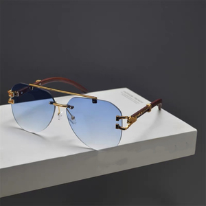 Gafas de Sol Metálicas Vintage para Hombre, Protección UV400, Multicolores, Elegantes, de Lujo, para Conducir, Venta al Por Mayor 2024 - Product Image 5