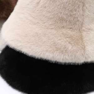 2025 Winter New Cute Long <b>Rabbit</b> Ears Bucket Hat Fashion Women Furry Thick Warm Winter Bucket Hat - Product Image 6