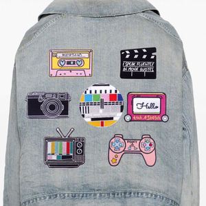 Patchs brodés personnalisés thermocollants tendance HIP HOP Rétro Rock pour vêtements et vestes - Product Image 2