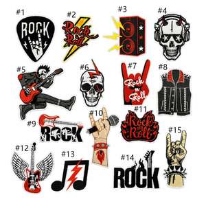 Patchs brodés vintage punk rock à thermocoller - Product Image 2