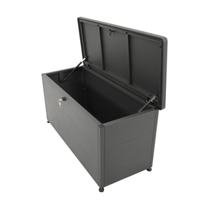 Boîte de rangement de jardin en acier galvanisé, <span class=keywords><strong>couverture</strong></span> pour boîte de rangement de terrasse, pour protéger les grandes boîtes de rangement de terrasse, acier anthracite, <span class=keywords><strong>imperméable</strong></span> - Product Image 2