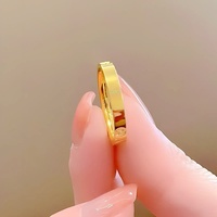 Cincin Kaca Polos Motif Butiran Beras, Trendi Instagram Kelas Atas, Terlaris untuk Wanita; Model Mewah Ringan nan Modis