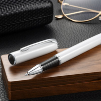 Promotion sur les stylos gel métalliques personnalisés à pointe de 0,5 mm, gravés au laser avec logo de marque, nouveaux stylos imprimés personnalisés à bas prix