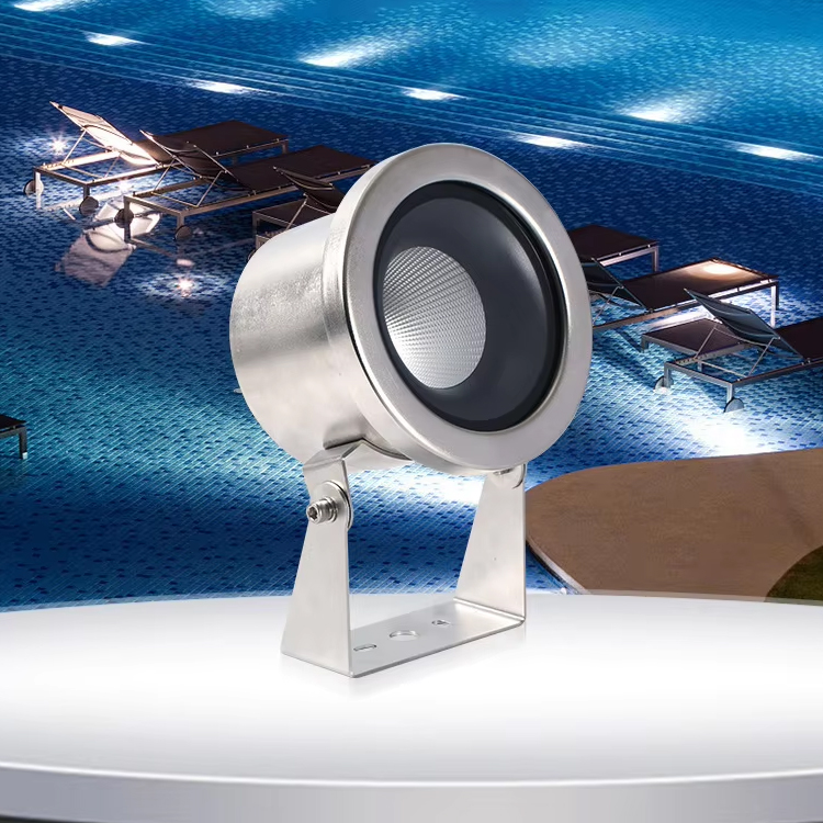 Luz Anillo LED Para Fuente O Piscina - 6W, IP68, Sumergible, 7 Colores, Acero Inoxidable