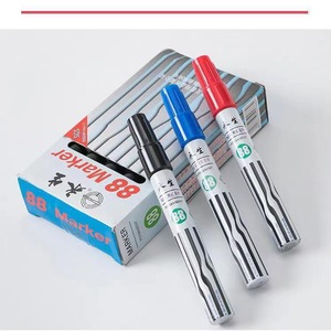 Yong Sheng Marker <b>Pen</b> Permanent Ink Oil-based 88 Black Red Blue For Paper Marking - Product Image 3
