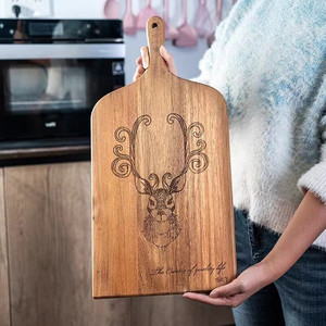 Solid Wood Steak Board Rectangle Durable Home Party Use - Product Image 3