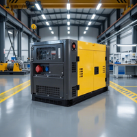 Générateur Diesel Super Silencieux 10 kVA 8 kW Monophasé Insonorisé Refroidi par Air Portable ATS Démarrage Électrique 12 V CC pour Usage Familial de Secours