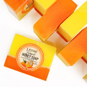 Jabón <span class=keywords><strong>de</strong></span> Miel y Cúrcuma OEM ODM, Jabón Artesanal <span class=keywords><strong>de</strong></span> Aceite <span class=keywords><strong>de</strong></span> Oliva, Hidratación Profunda, Nutrición, Hidratación Duradera, Jabón Blanqueador - Product Image 1