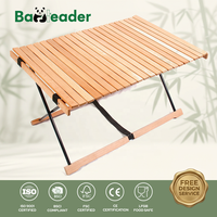 Table de pique-nique pliable à roulettes, table de camping portable en bois, design imperméable pour les rassemblements en plein air, les sorties en camping