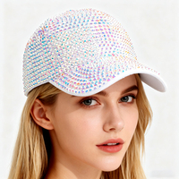 Cappello da Baseball con strass intarsiato,