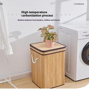 Cesto de Almacenamiento de Bambú Sostenible LH Modelo 8545 Sin Aranceles, Cesto Plegable Tejido a Prueba de Polvo para <span class=keywords><strong>Ropa</strong></span> <span class=keywords><strong>Sucia</strong></span>, Ideal para Comercio Transfronterizo - Product Image 3