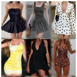 Vestido lavado a la piedra de algodón de estilo europeo para mujer Top de moda con cintura Natural Venta caliente Precio al por mayor Ropa usada - Product Image 3