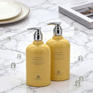 Großhandel 300ml <span class=keywords><strong>Shampoo</strong></span> Plastikflasche Gel- und Duschbehälter Schulterstopper-Flasche für Wasch- und Pflegeprodukte - Product Image 5