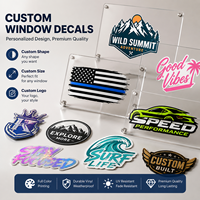 Autocollant personnalisé en vinyle pour vitre de voiture, étiquette imperméable et amovible, logo pour vitre de véhicule, publicité OEM/ODM
