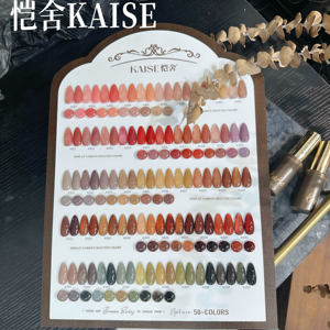 KAISE 2025 Beauty <span class=keywords><strong>Expo</strong></span> Nuevo 50 colores Multicolor Color transparente Gel de uñas HEMA libre de TPO Gel UV no tóxico para salón de uñas - Product Image 1