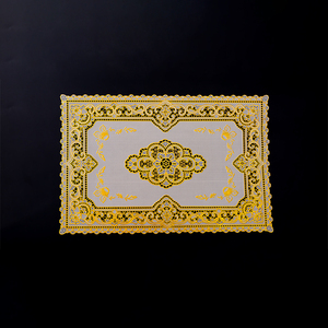 Rectangular <strong>Large</strong> Embossed Lace <strong>Placemats</strong> Waterproof Insulated Table <strong>Placemats</strong> - Product Image 2