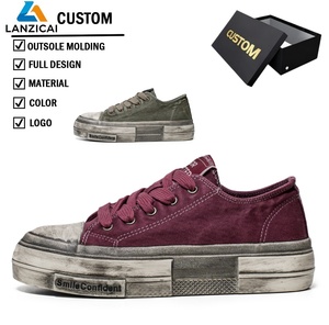 Chaussures unisexes tendance, nouveau style, baskets en toile basses rétro polyvalentes, chaussures décontractées, fabricants de baskets personnalisées - Product Image 1