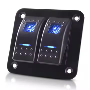 Panneau d'interrupteurs à bascule à double LED pour <span class=keywords><strong>bateau</strong></span> marin 2-6 Gang On-Off Fonction étanche pour camion <span class=keywords><strong>bateau</strong></span> voiture-Briquet Socket Disjoncteur - Product Image 2