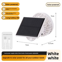 Ventilateur solaire multifonction à clipser avec contrôle de vitesse par bouton, portable pour voyage, extérieur, alpinisme, bureau, USB, transfrontalier