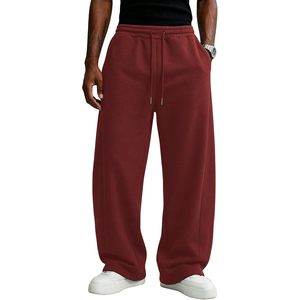 Pantalon de jogging ample pour homme 100 % coton, taille élastique avec cordon de serrage, poches latérales, respirant et infroissable - Product Image 5
