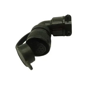 Black YD28 15pin plug female electrical terminal right angle connector