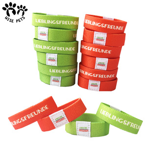 Logotipo personalizado Amizade RPET Stretchy Wrist Bandas Evento NFC QR Festival Ticket Marca Reciclado Tecido Elástico Pulseira Pulseira - Product Image 4