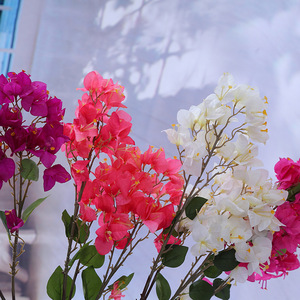 Flores artificiales <span class=keywords><strong>de</strong></span> seda para decoración <span class=keywords><strong>de</strong></span> boda, ramas artificiales <span class=keywords><strong>de</strong></span> Bougainvillea, gran oferta - Product Image 6