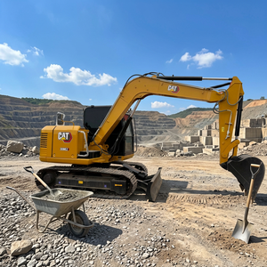 Machinerie d'occasion, excavatrice sur chenilles Cat 308E2, 8 tonnes, moteur puissant d'origine, excavatrice compacte à rayon d'action réduit pour les travaux municipaux et l'aménagement paysager - Product Image 1