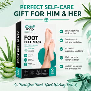 Masque exfoliant pour les pieds OEM, élimine les peaux mortes, adoucit les talons gercés, élimine les callosités épaisses, nourrit les pieds rugueux et secs, hydrate les pieds - Product Image 3