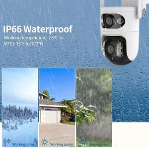 户外5G2.4G双频WIFI双镜头摄像机3k家用高清摄像机6MP无线网络远程监控安全闭路电视摄像机 - Product Image 3