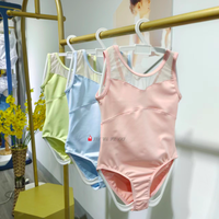 Nouvelle venue Offres Spéciales maille sur mesure enfants Ballet danse justaucorps filles sans manches