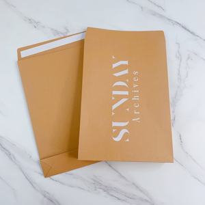Bolsas de Correo de Papel Kraft Ecológicas de Alta Calidad - Embalaje Rígido para Ropa y Accesorios - Personalización de Logotipo - Product Image 6