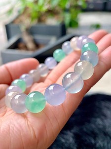 สร้อยข้อมือโรสควอตซ์พลังงานแห่งความรักขนาด 10 มม. สำหรับผู้หญิงและผู้ชาย สายรัดข้อมือประดับลูกปัดแฟชั่น - Product Image 4