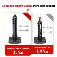 Trépied en alliage d'aluminium extensible, réglable, haute résistance, durable, avec niveau laser