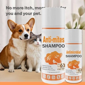 Shampoo <span class=keywords><strong>anti</strong></span>-acariens pour animaux de compagnie Pevet 252mL, contre les acariens Demodex et Sarcoptes, soulage les démangeaisons et la perte de poils, réduit l'inflammation pour chiens et chats - Product Image 3