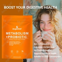 AegleWell Métabolisme + Probiotiques Bandes de gelée prêtes à l'emploi Soutien digestif et énergétique pour femmes et hommes Complément pour la santé intestinale