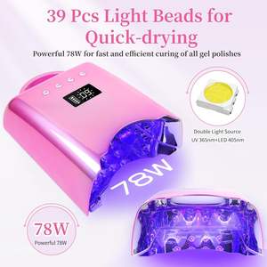 Nuevo Producto 2026, Secador de Uñas Inalámbrico con Diamantes Brillantes, Máquina Portátil de 78W con Lámpara UV LED para Uñas - Product Image 2
