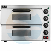Four à pizza électrique à double couche commerciale professionnelle nouvelle machine intégrée pour la cuisson 220V pour le maïs et les fruits à vendre