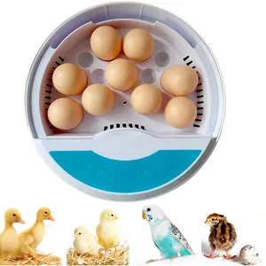 Testeur d'œufs à lumière led à usage domestique combiné mini 9 œufs de poule machine incubateur automatique