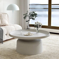 Table basse ronde personnalisée de luxe léger pour salon et chambre à coucher, table d'appoint