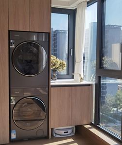 Armoires de lave-linge de balcon personnalisées, armoires de balcon personnalisées, ensembles de meubles de balcon - Product Image 6