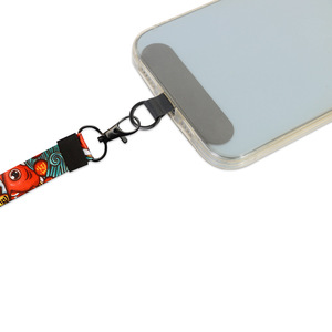 Sangle de téléphone portable en PVC, sangle de cou détachable, accessoire à la mode, noir et blanc, GSJP 1 - Product Image 2