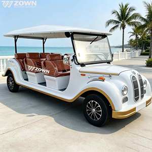 Carro Turístico Retro de Lujo Antiguo Eléctrico de 6 Asientos con Motor sin Escobillas de 72V Directo de Fábrica para Parques Temáticos y Lugares Turísticos - Product Image 1