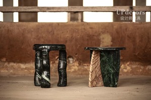 Updecors Modern Living Room Reading Room Villa Side <b>Table</b> Dark Green <b>Small</b> Round Marble Top <b>Coffee</b> <b>Tables</b> - Product Image 2